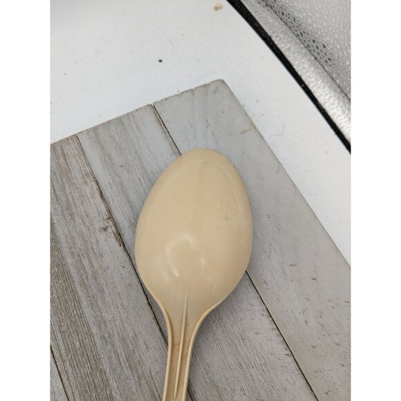 Ekco Solid Serving Spoon #1 Almond Nylon Plastic 11" Vintage - Picture 5 of 8